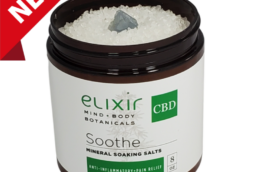 Elixir Mind Body Botanicals Soothe CBD Mineral Soaking Salts