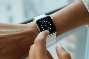 smart watch on woman's wrist