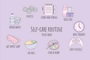 holistic health self care routine image