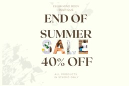 Elixir Mind Body Massage End of Summer Sale